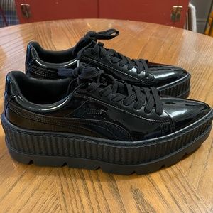 PUMA Fenty By Rihanna Pointed Toe Creeper Patent Platform Sneaker
